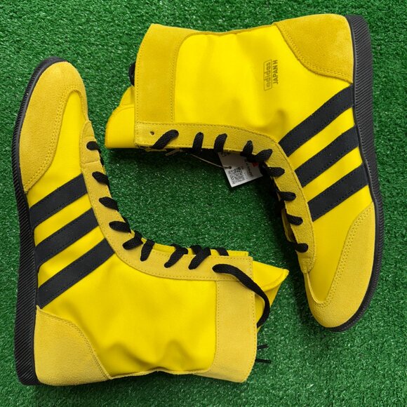 Adidas Japan Mid Yellow Black Womens JS4031 NEW* Sz 10.5 - Picture 4 of 8